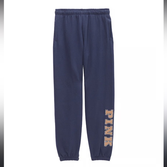 PINK fleece campus sweatpants - Picture 3 of 5